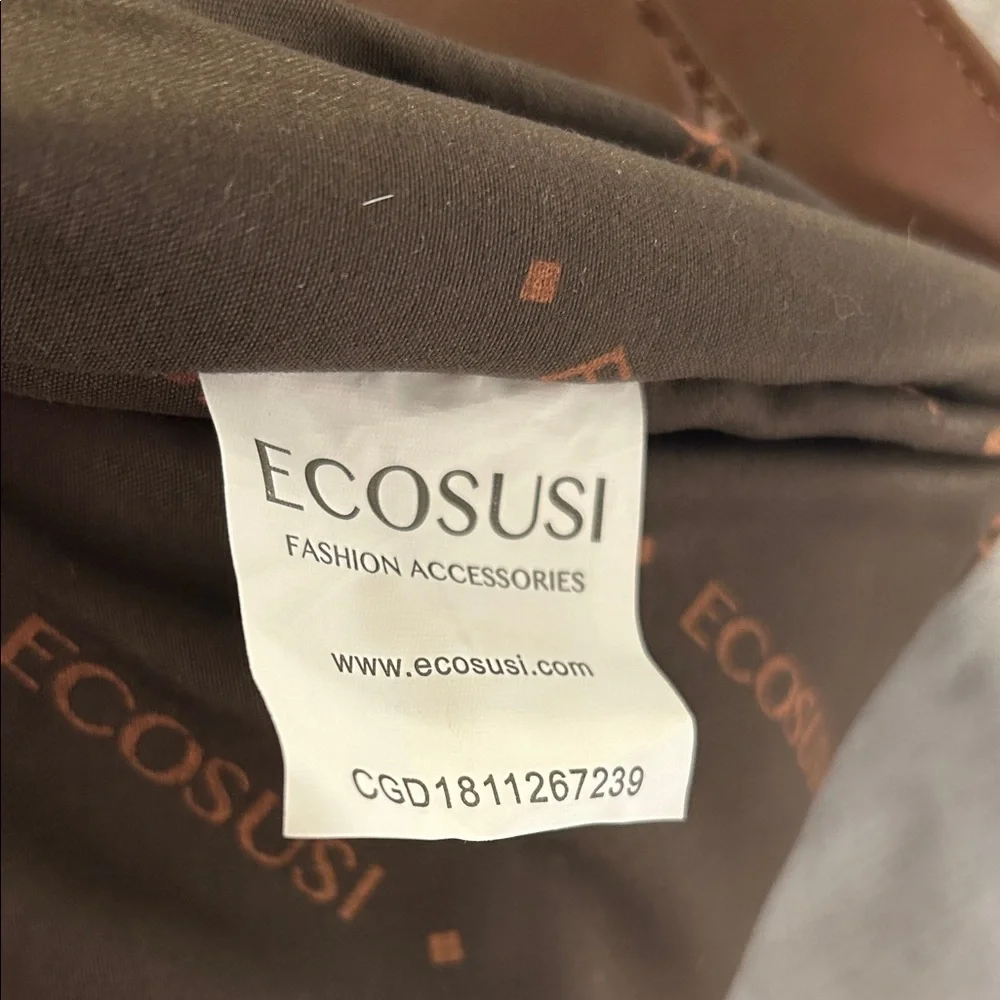 Ecosusi Women’s Brown Vegan Leather Bow Briefcase/ Laptop Bag / Backpack